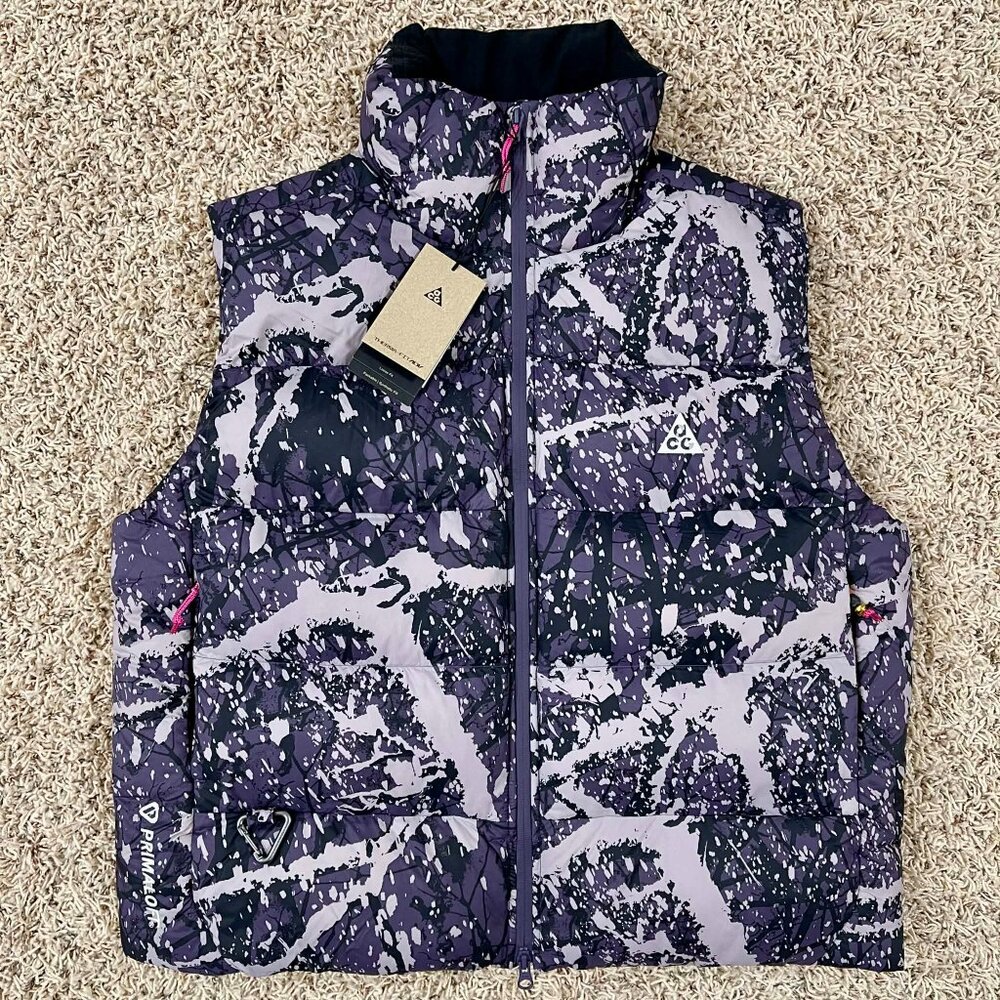 Nike ACG Women’s Lunar Lake Therma FIT Puffer Vest Purple FV7331-573, Size Large